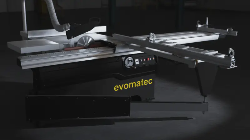 SCIE À TABLE COULISSANTE POUR TÔLES ET PLAQUES EN ALUMINIUM EVO A2200