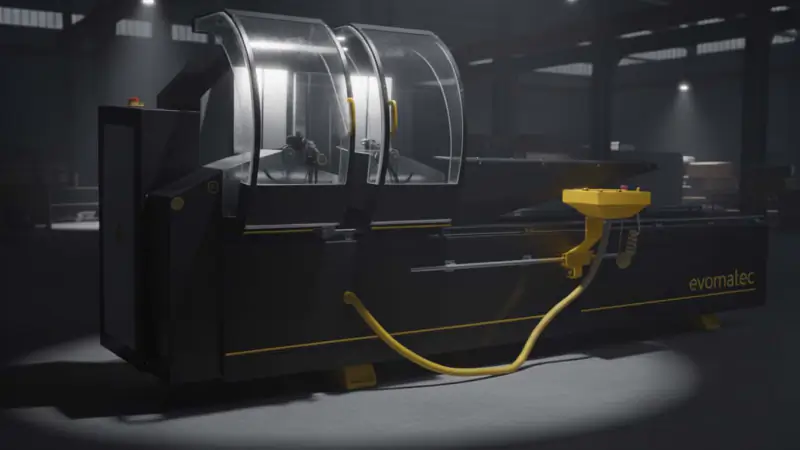 SCIE DOUBLE À ONGLET AUTOMATIQUE POUR PROFILS EN ALUMINIUM EVOG CUT AI ECO