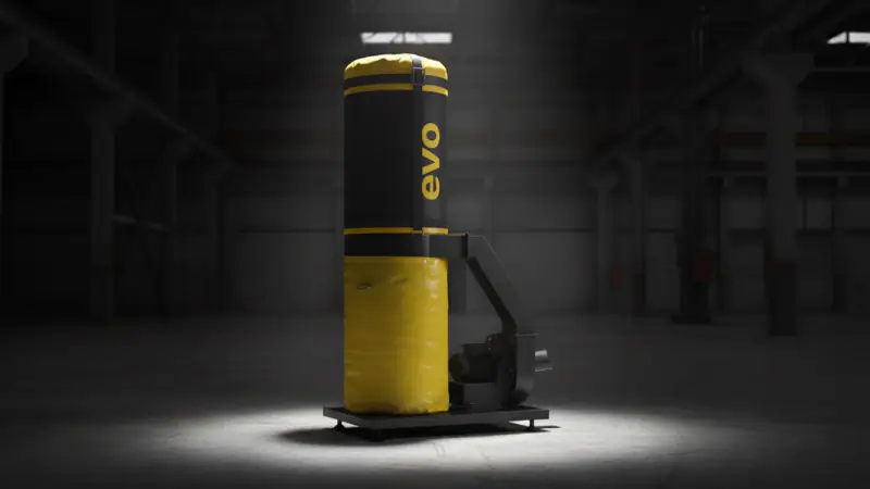 SISTEMA DE EXTRAÇÃO DE PÓ PARA ALUMÍNIO, METAL, PVC-PLÁSTICO E MADEIRA EVO DUST PRO
